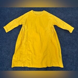 Casey Casey PYJ Rouch Dress in Yellow XS